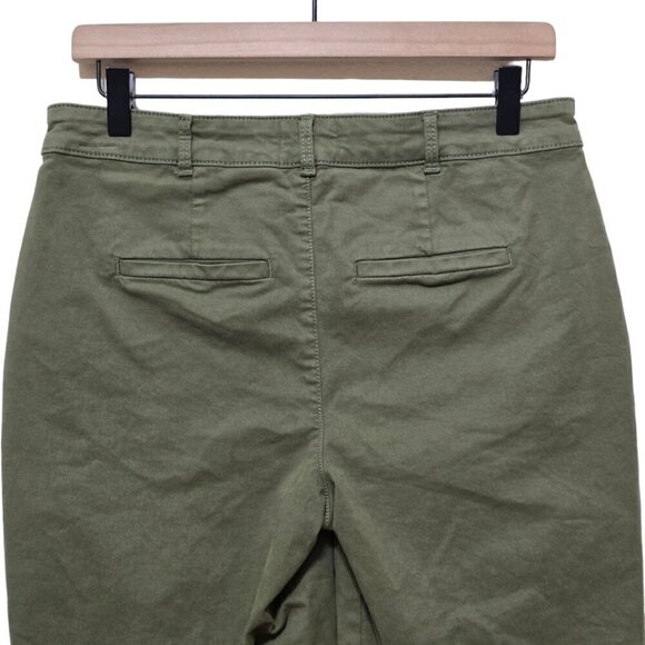 NYDJ Stretch Twill Mid-Rise Bermuda Shorts in Avocado Sz 4 - Picture 4 of 11